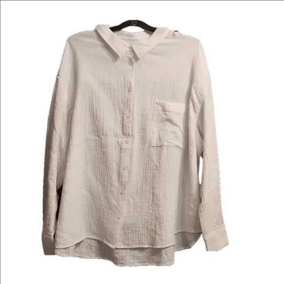C*A*S*L*O*N Button Up Shirt White Size 3x - Picture 1 of 11